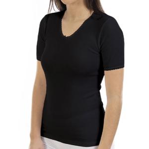 Camiseta Mujer Thermal Manga Corta Cuello algodón