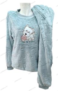 Pijama mujer tundosado tipo peluche